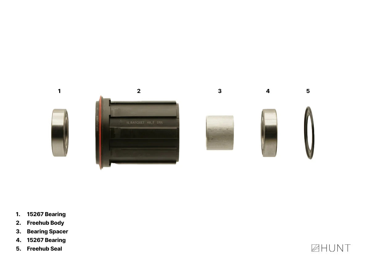 H_Ratchet DBL 40T CeramicSpeed CeramicSpeed Freehub | Shimano/SRAM HG Splined - Image 3