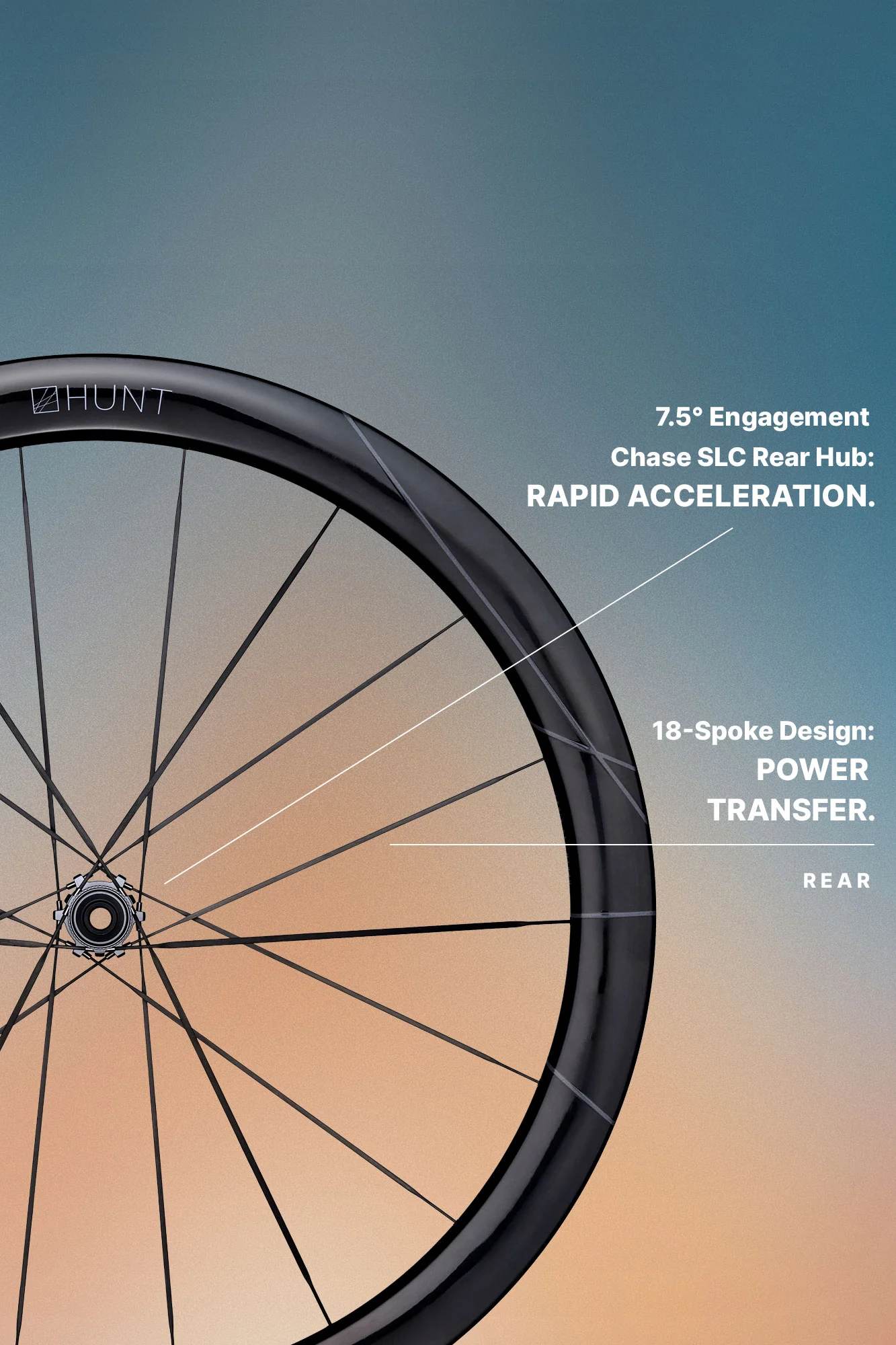 HUNT 4AM Limitless Ti_UD Carbon Spoke Disc Wheelset - Image 6