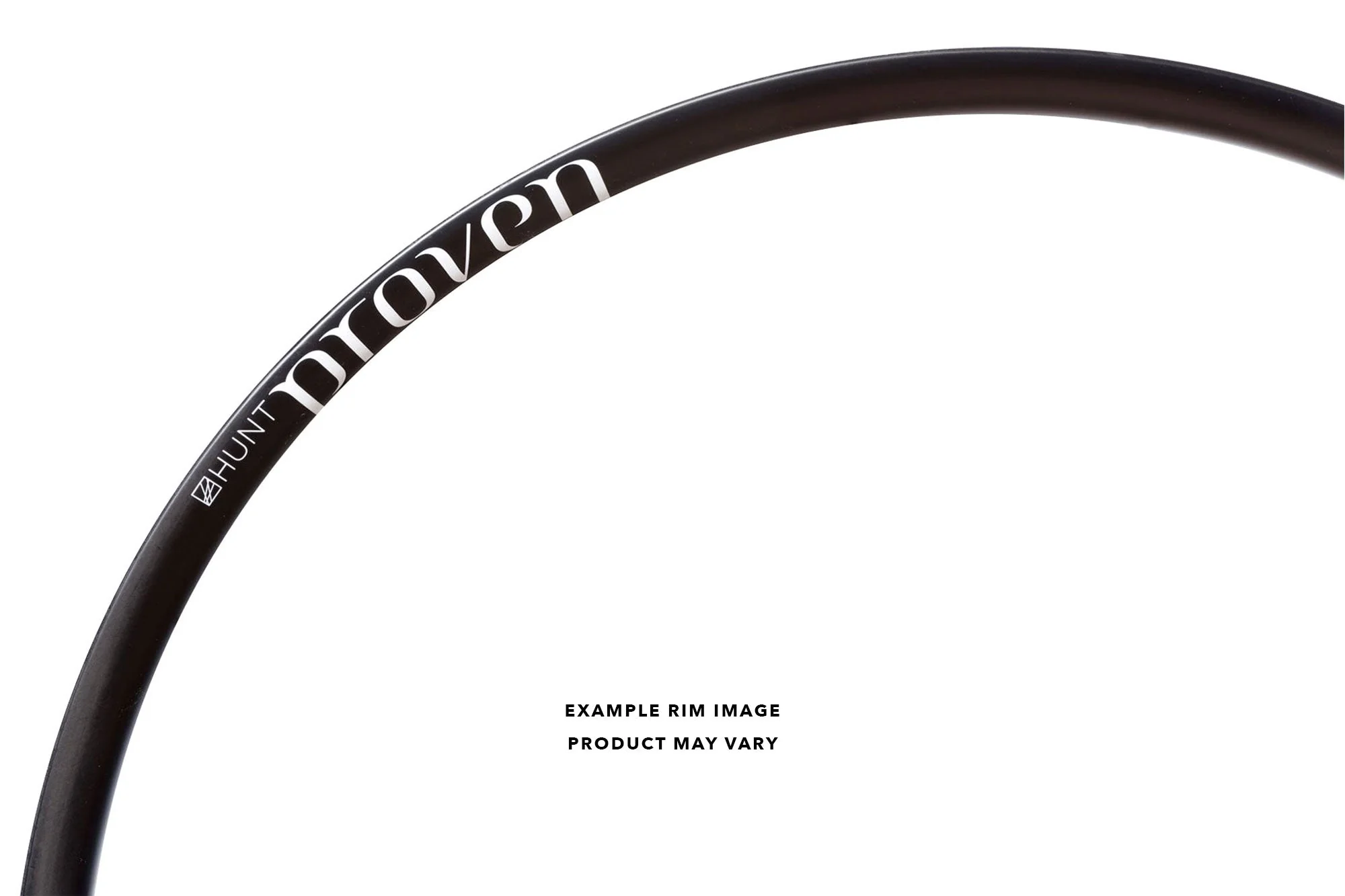 HUNT PROVEN Carbon Trail MTB 29 Rim | Front | Hookless | Stealth Black Decals