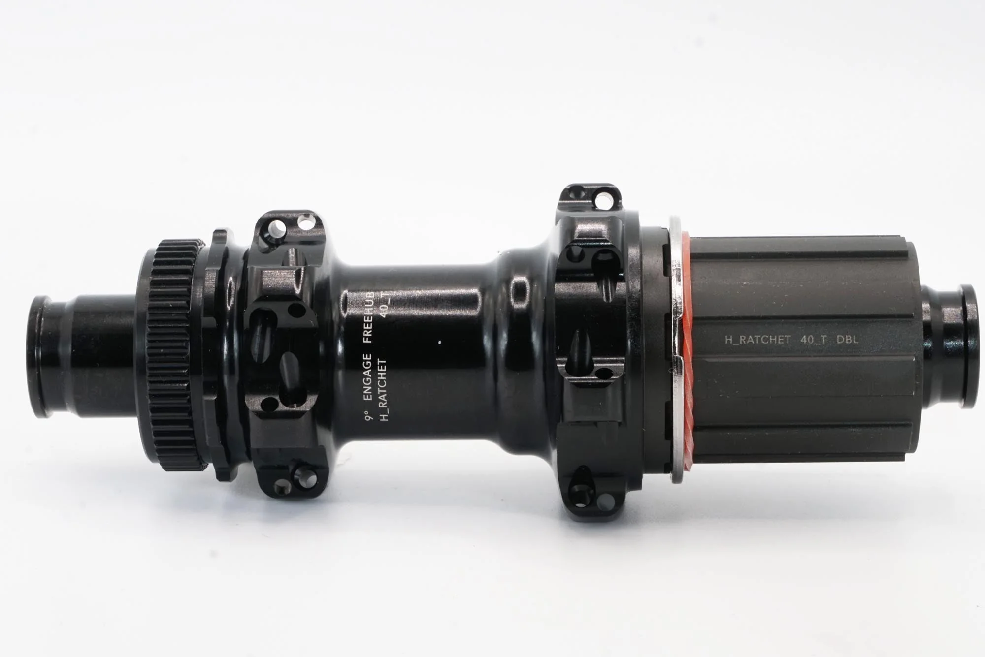 Rear Hub | H_Ratchet DBL 40T | Disc Brake | 24 Hole | Black | Stainless Steel Enduro Bearings